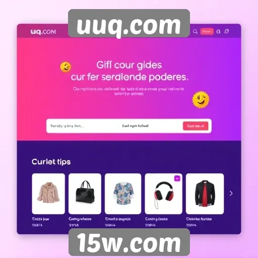 Acessibilidade e interface do usuário no site uuq.com
